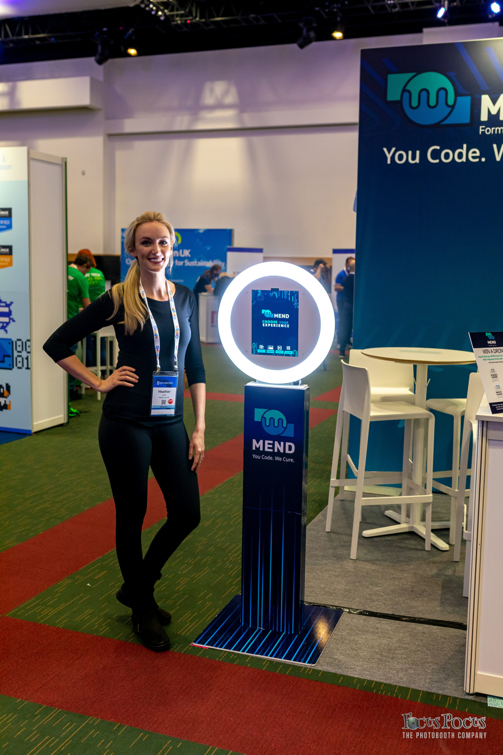 Custom Photo Booth Activation for a brand at a technology trade show