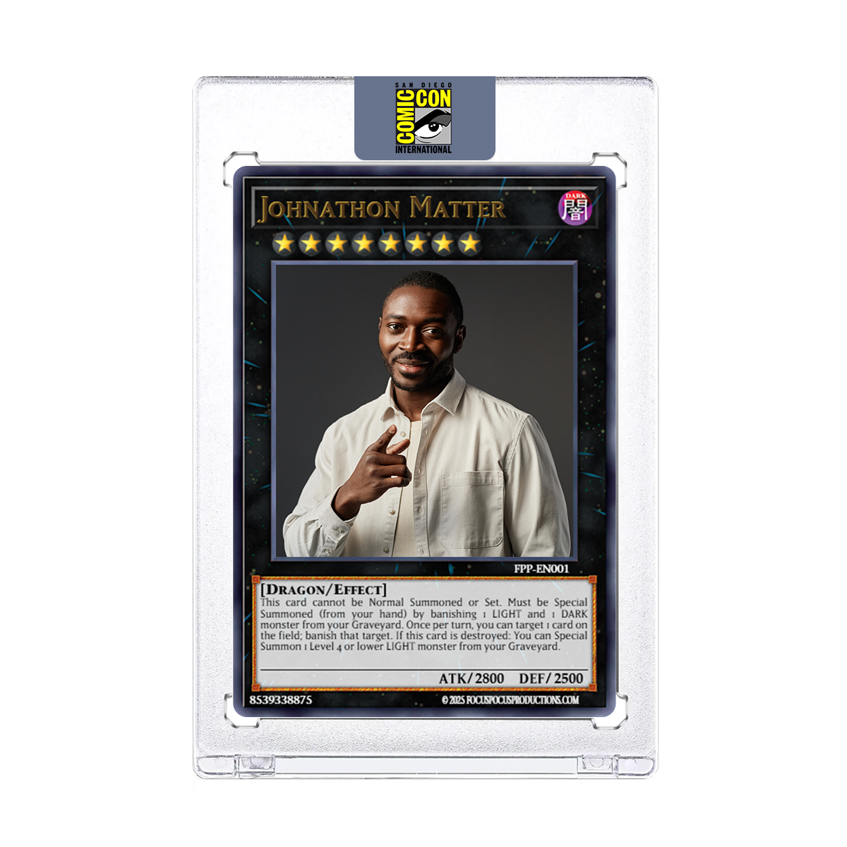 Trading card before AI is applied